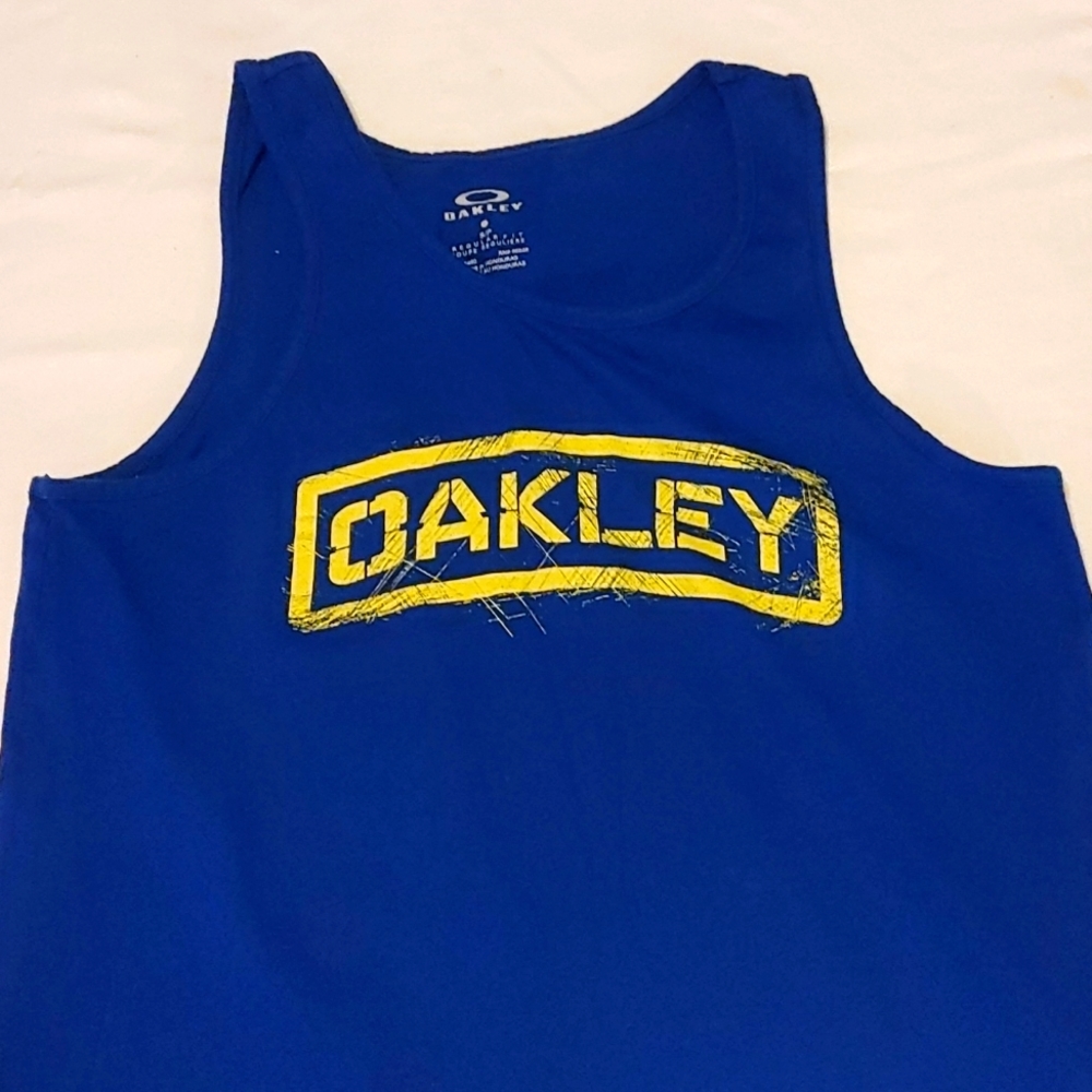 2 for $25  Oakley Royal Blue And Yellow Tank Sized Small